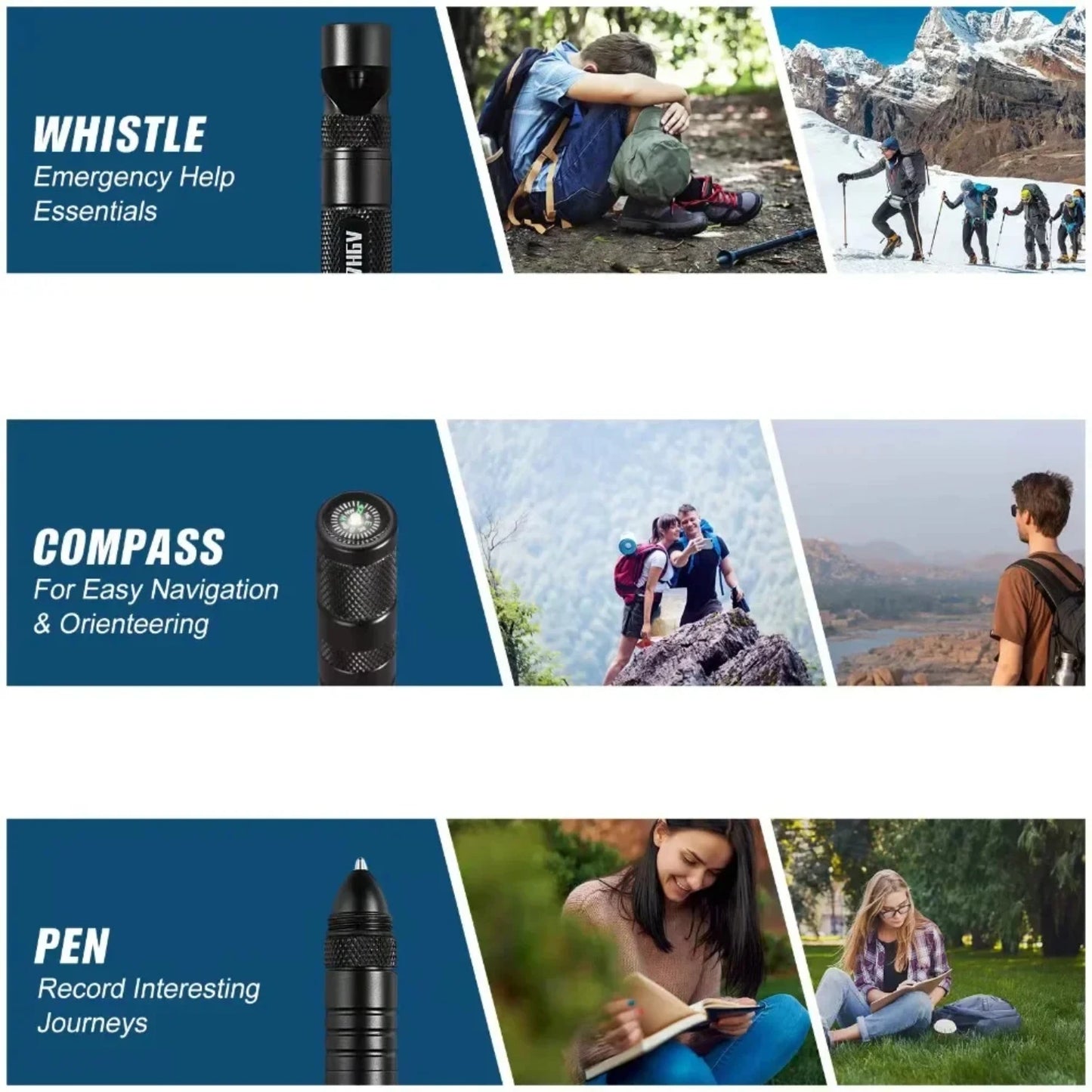 Multifunctional Outdoor Tactical Pen,  Survival Gear, , Rescue Supplies