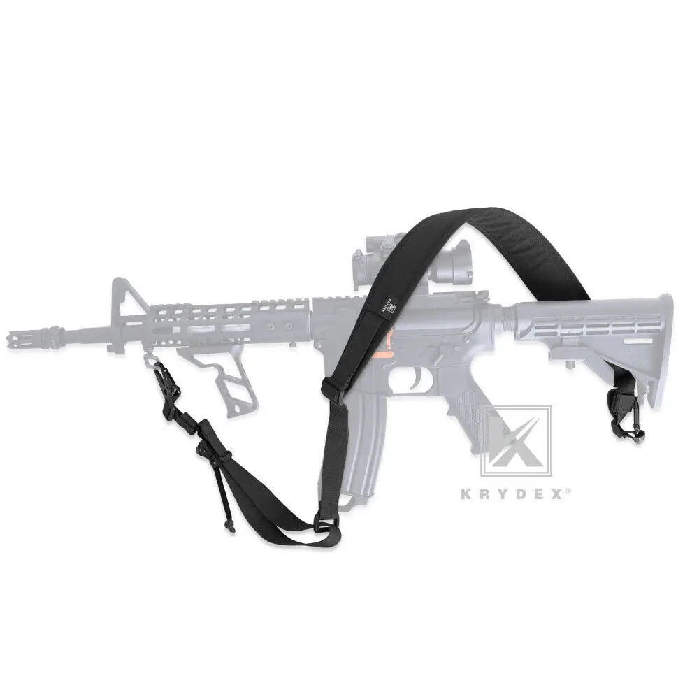 KRYDEX Tactical Sling Modular Gun Strap Slingster Removable 2 Point 1 Point 2.25" Padded Sling Shooting Hunting Accessories
