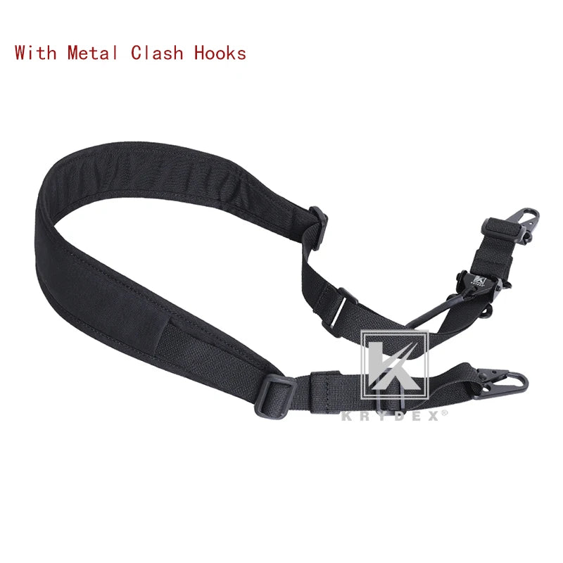 KRYDEX Tactical Sling Modular Gun Strap Slingster Removable 2 Point 1 Point 2.25" Padded Sling Shooting Hunting Accessories