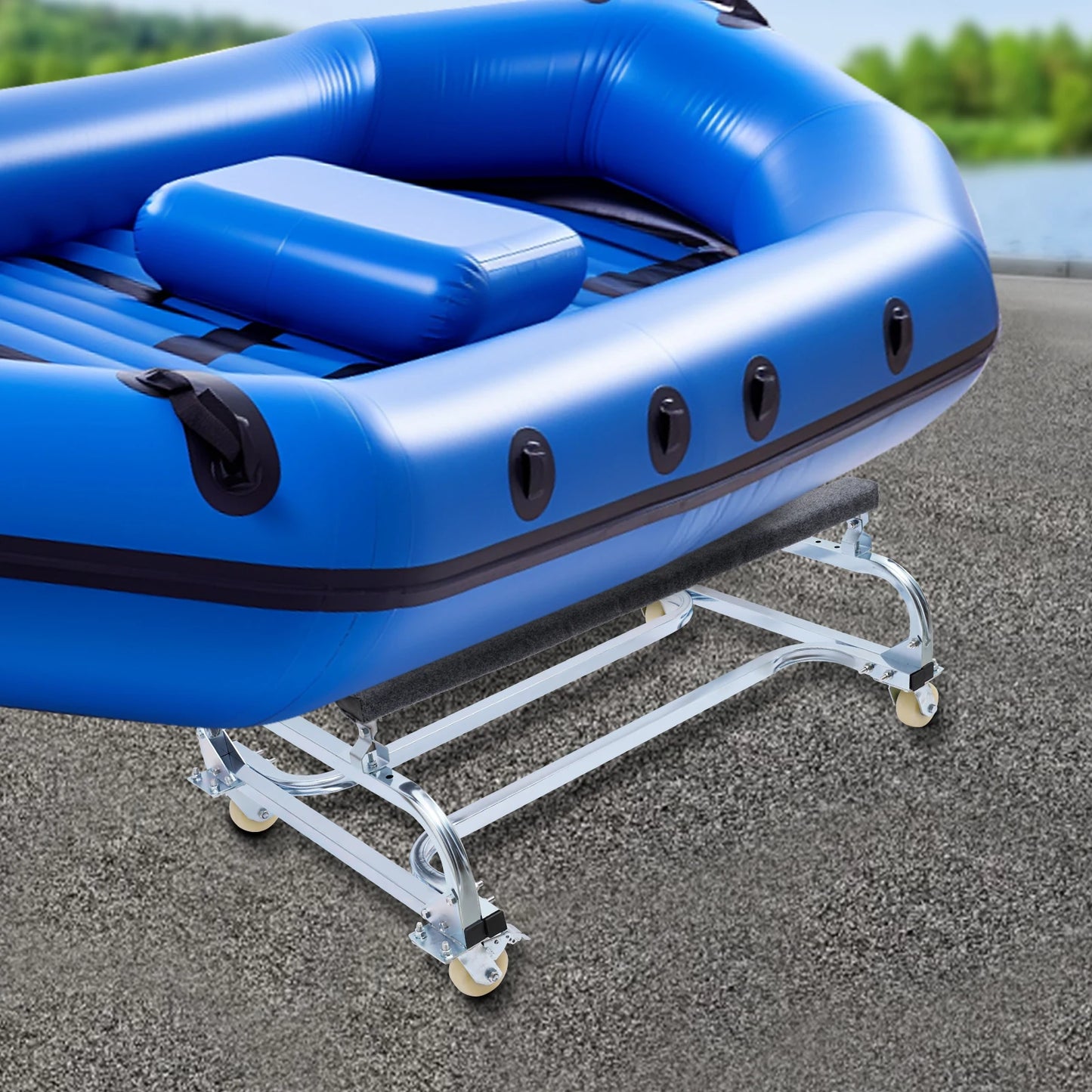 Small Sailboat Trailer Watercraft Cart Dock Slipway Cart for moving small boat
