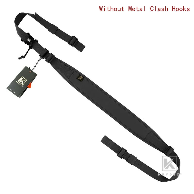 KRYDEX Tactical Sling Modular Gun Strap Slingster Removable 2 Point 1 Point 2.25" Padded Sling Shooting Hunting Accessories
