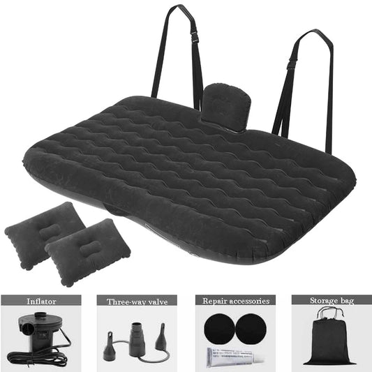 Back Seat Extender Car Seat Cover Camping Air Mattress Hammock Travel Bed Inflatable Car Extra Long Mattress for SUV