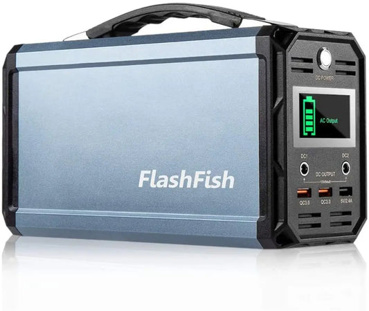 300W Solar Generator FlashFish 60000mAh Portable Power Station for Camping
