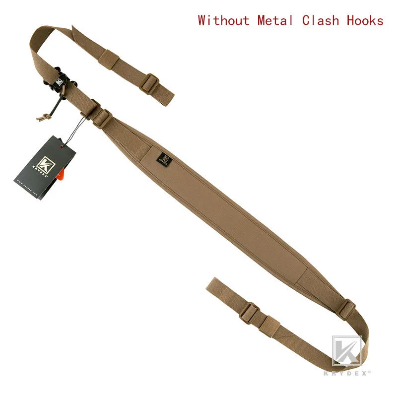 KRYDEX Tactical Sling Modular Gun Strap Slingster Removable 2 Point 1 Point 2.25" Padded Sling Shooting Hunting Accessories