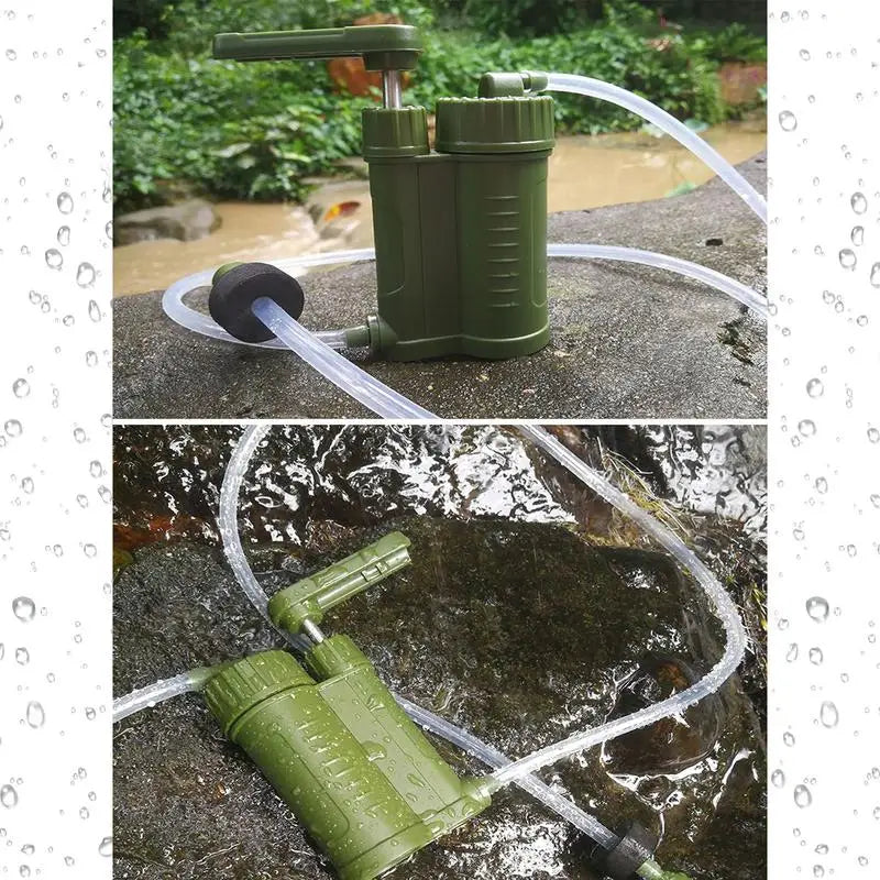 Emergency Survival Gear Water Filter Hand Pump Emergency Gear Water Purifier