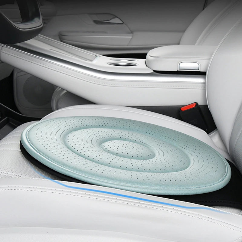 360° Rotating Car Seat Cooling Cushion Rotation Auto Memory Foam Pad Mat For Elderly Pregnant Women Truck Vehicles Accessories
