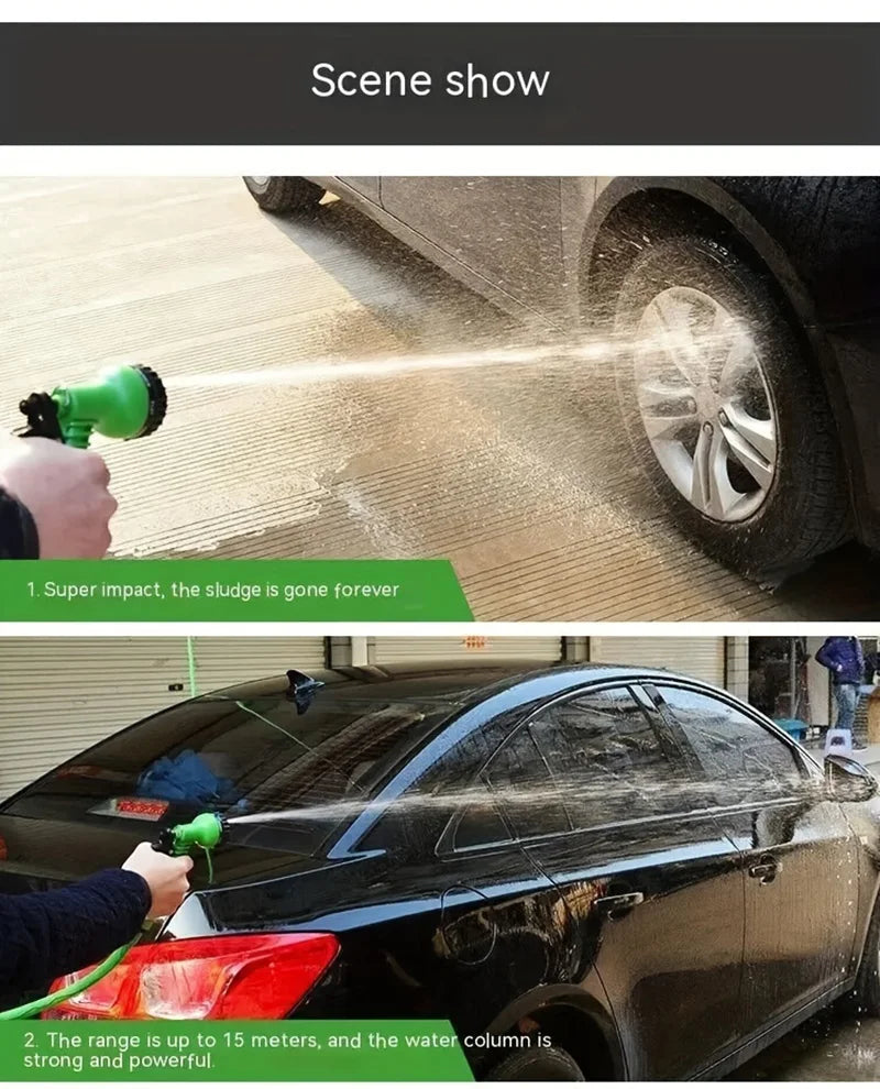 25FT-100FT Expandable Garden Watering Hose High Pressure Car Wash Magic Flexible Water Hose