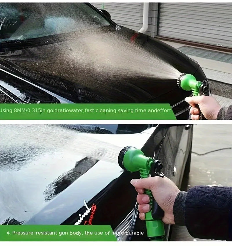 25FT-100FT Expandable Garden Watering Hose High Pressure Car Wash Magic Flexible Water Hose
