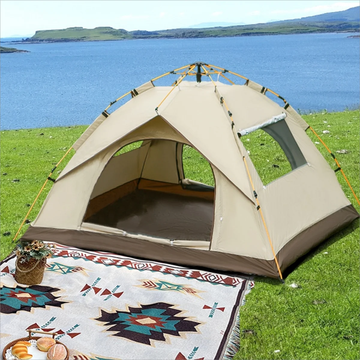 Outdoor shelter Sunshade Self-driving Travel Camping Tent Reactive outdoor Camping tent
