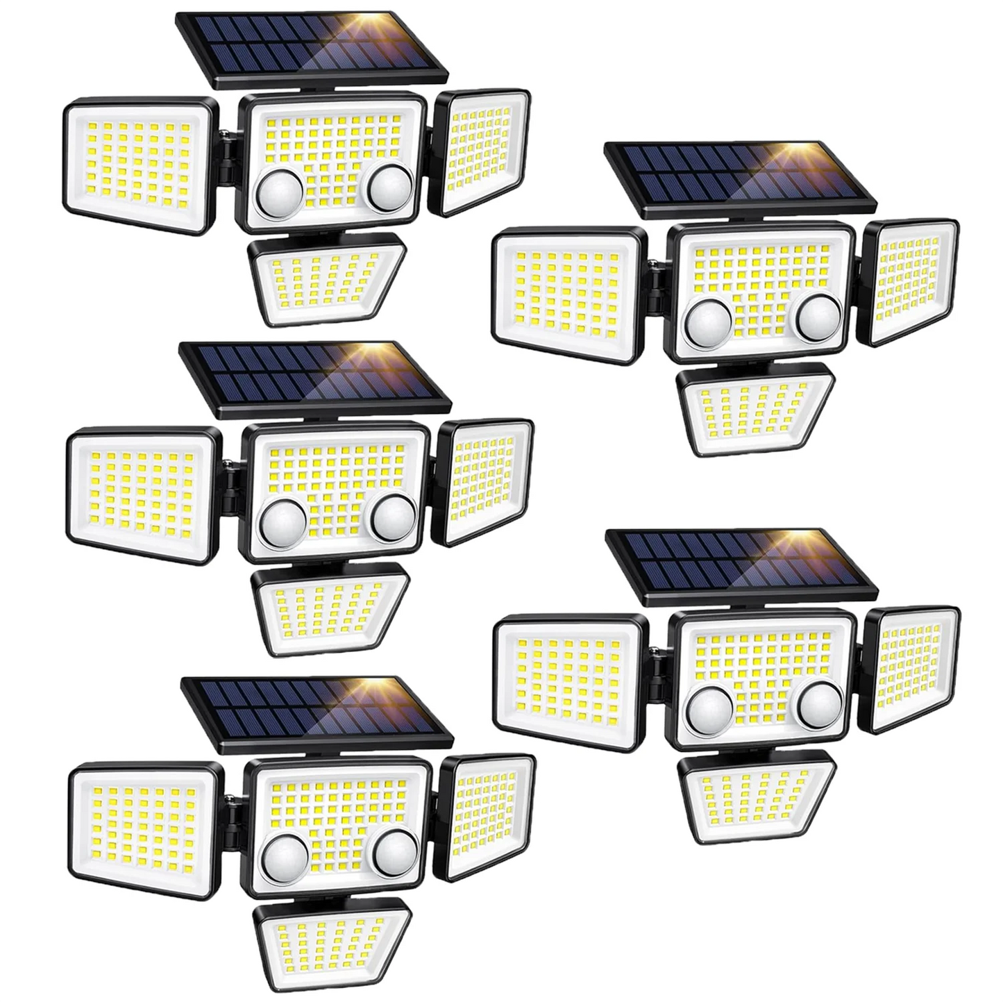 Solar Outdoor Lights - 3000LM 188 LED Motion Sensor Lights Solar Flood Security Lights