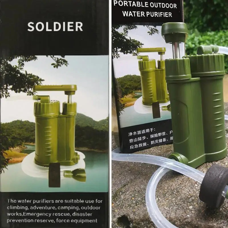 Emergency Survival Gear Water Filter Hand Pump Emergency Gear Water Purifier