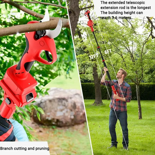 30mm Cordless Pruning Shears, Professional Electric 3 Speed Adjustable Tree Prune