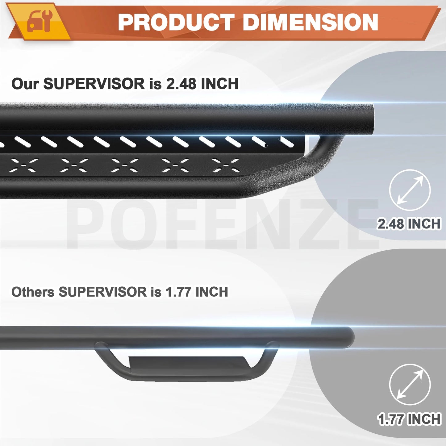 Running Boards for Toyota Tacoma 2005 to 2023 Carbon Steel Side Steps Car Accessories