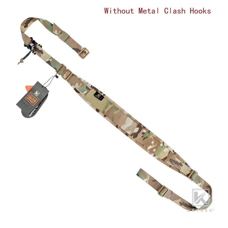 KRYDEX Tactical Sling Modular Gun Strap Slingster Removable 2 Point 1 Point 2.25" Padded Sling Shooting Hunting Accessories