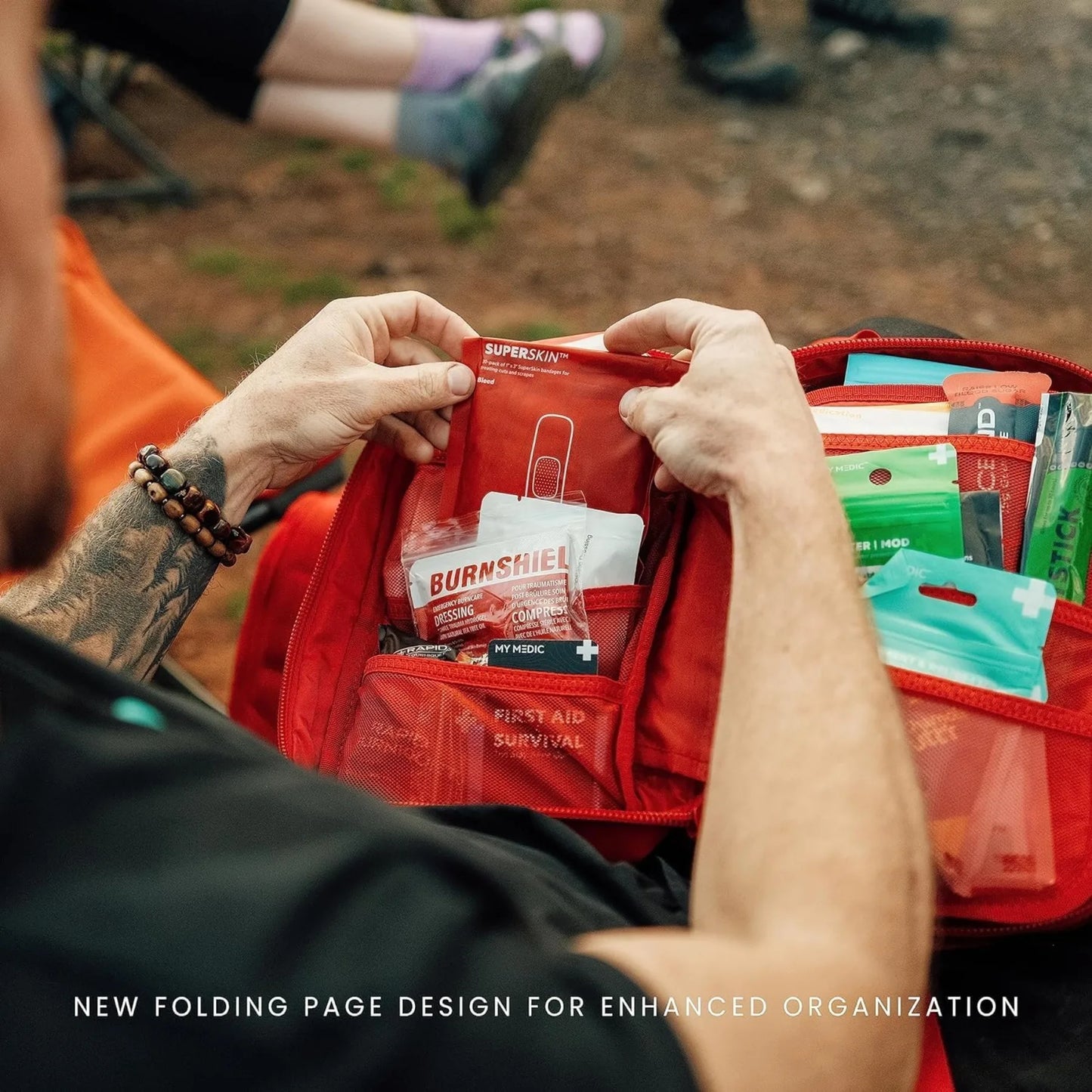 MyFAK Standard Ifak First Aid Kit - 132 Life Saving Trauma and Medical Items Eligible Survival Kit for Camping or Your Car - RED