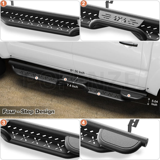 Running Boards for Toyota Tacoma 2005 to 2023 Carbon Steel Side Steps Car Accessories