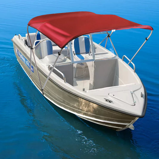 Windproof Waterproof and Sunscreen Sturdy and Durable Red Yacht Sunshade Top Boat Cover