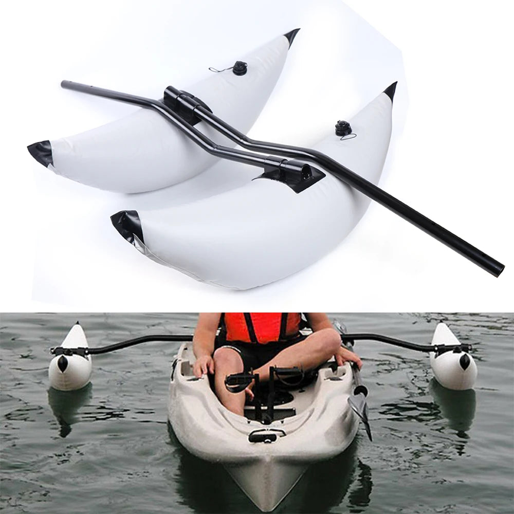 2pcs Inflatable Boat Water Buoyant Float Premium PVC Outrigger