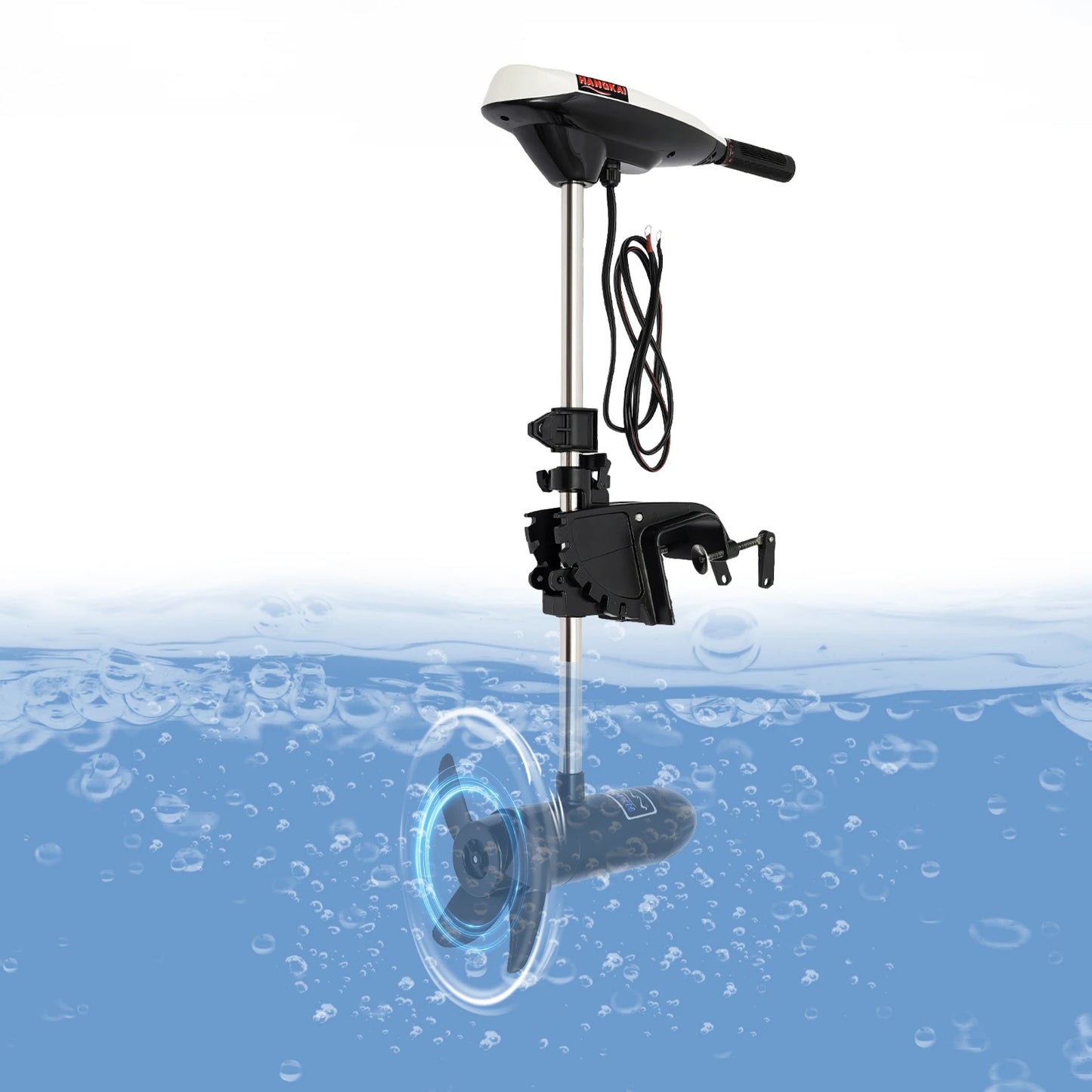 660W 12V Electric Outboard Engine 65lb Thrust Trolling Motor Fishing Boat Engine Telescopic Handle