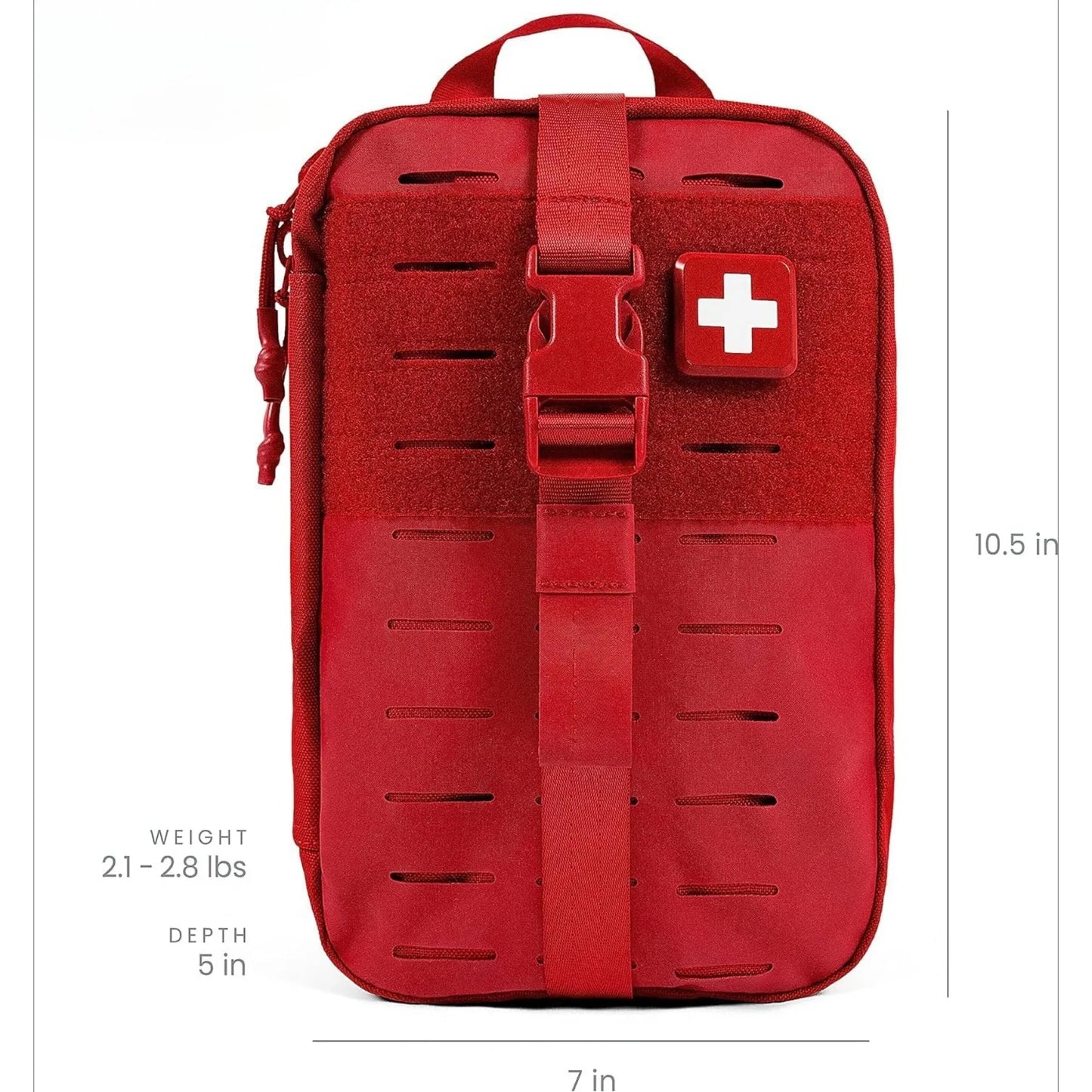 MyFAK Standard Ifak First Aid Kit - 132 Life Saving Trauma and Medical Items Eligible Survival Kit for Camping or Your Car - RED