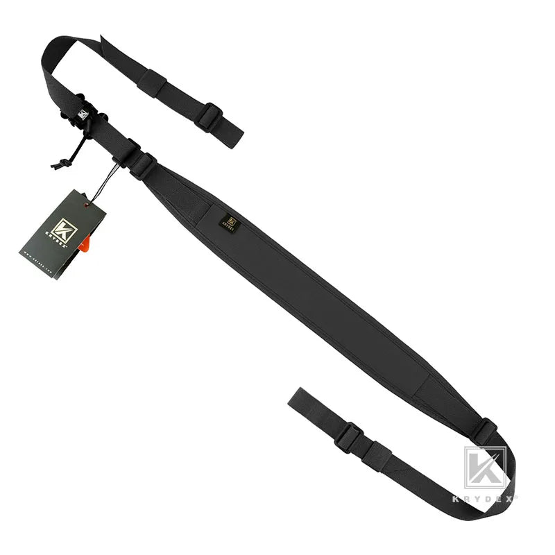 KRYDEX Tactical Sling Modular Gun Strap Slingster Removable 2 Point 1 Point 2.25" Padded Sling Shooting Hunting Accessories