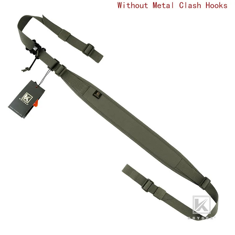 KRYDEX Tactical Sling Modular Gun Strap Slingster Removable 2 Point 1 Point 2.25" Padded Sling Shooting Hunting Accessories