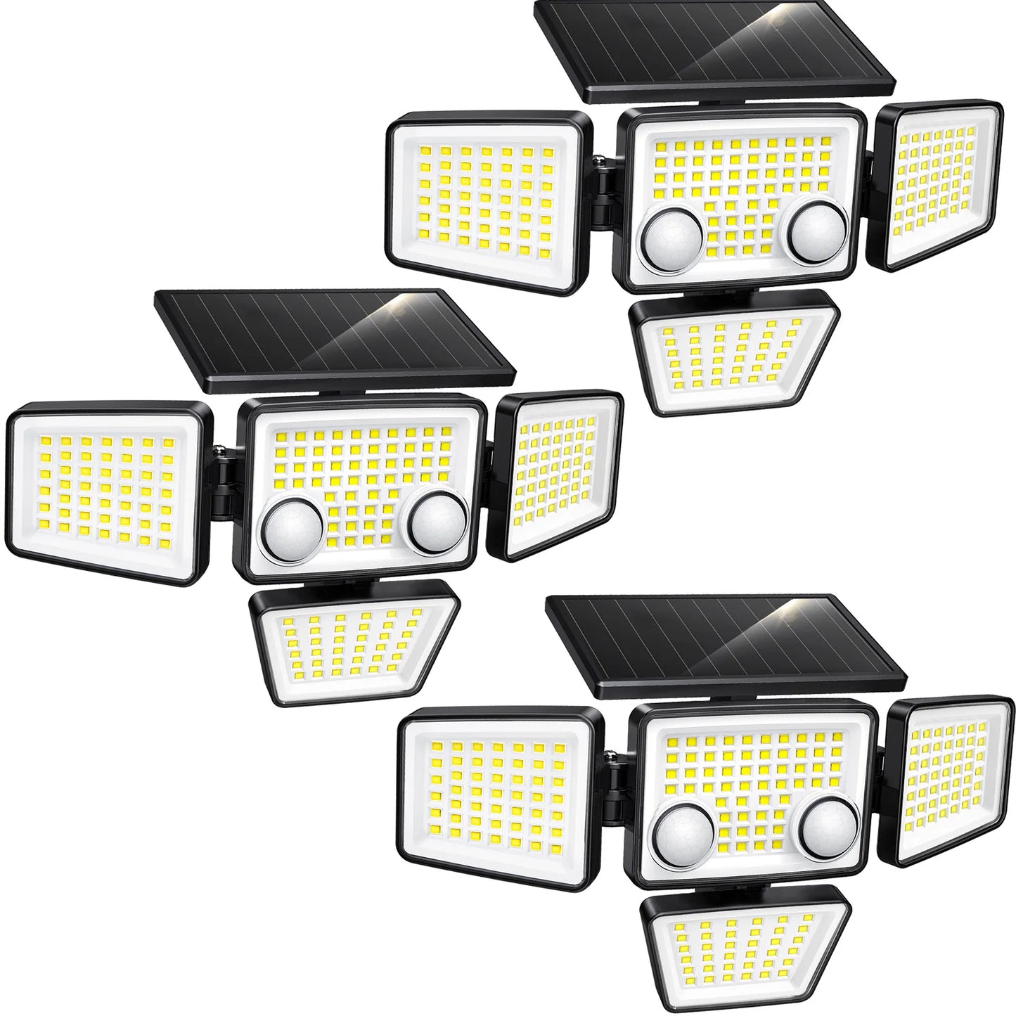 Solar Outdoor Lights - 3000LM 188 LED Motion Sensor Lights Solar Flood Security Lights