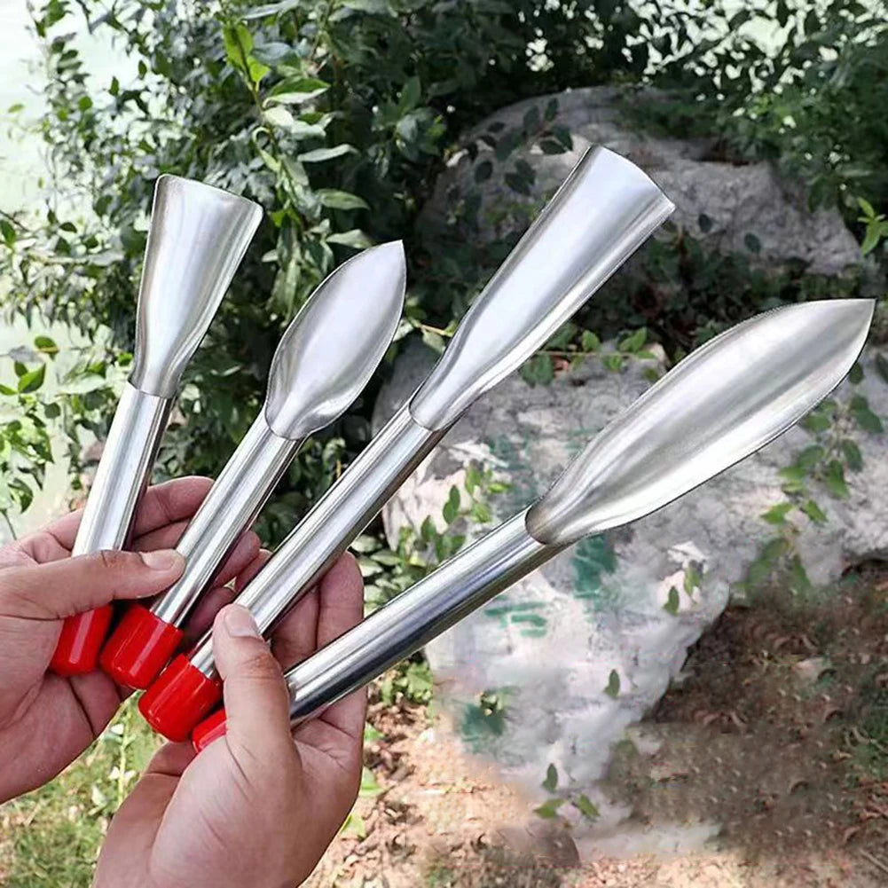 2 Pcs Gardening Tool Set Transplanting Small Shovel Stainless Steel Spade Shovel Rake