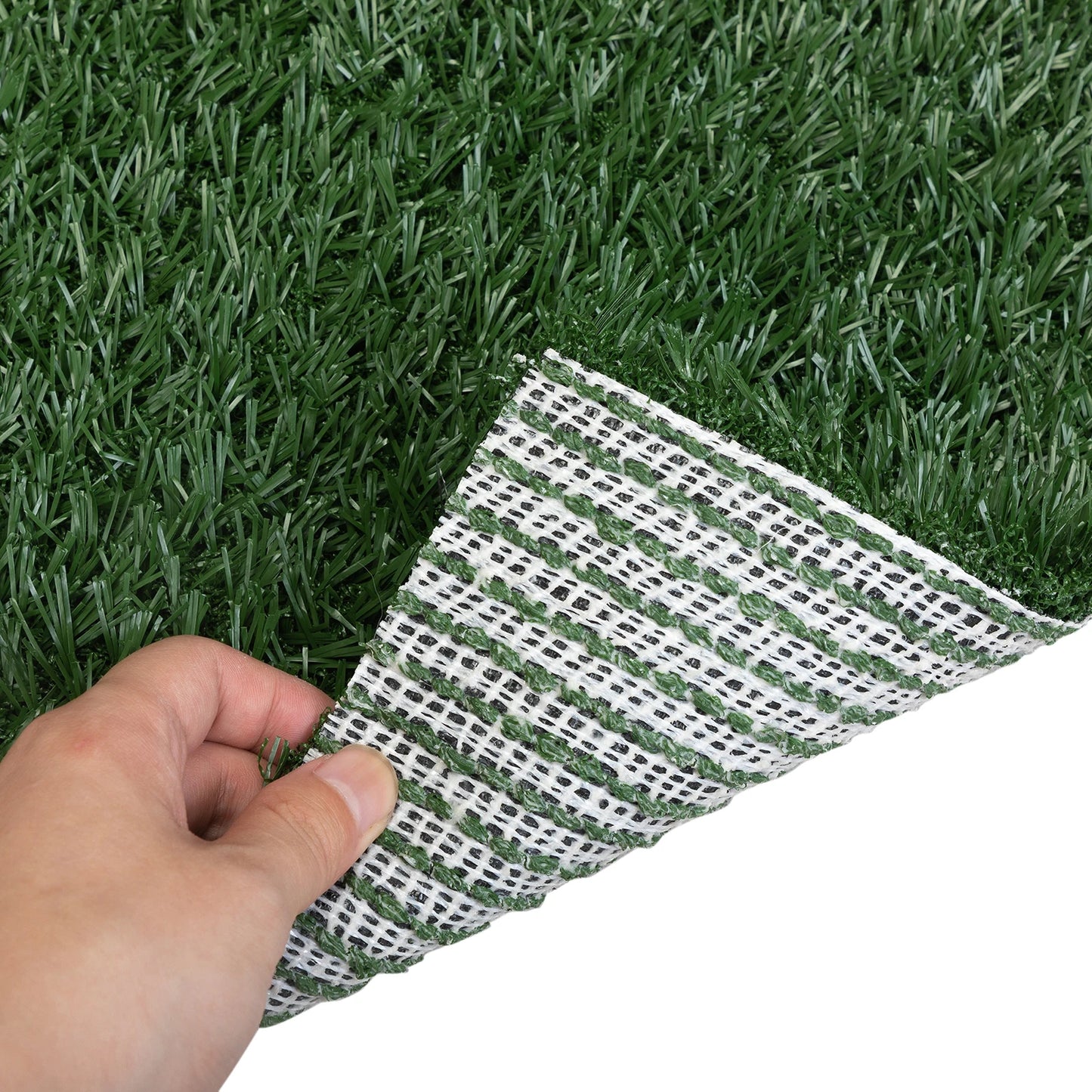 2PCS Realistic Artificial Grass Rug for Pet Potty Training, Synthetic Dog Pee Grass Turf