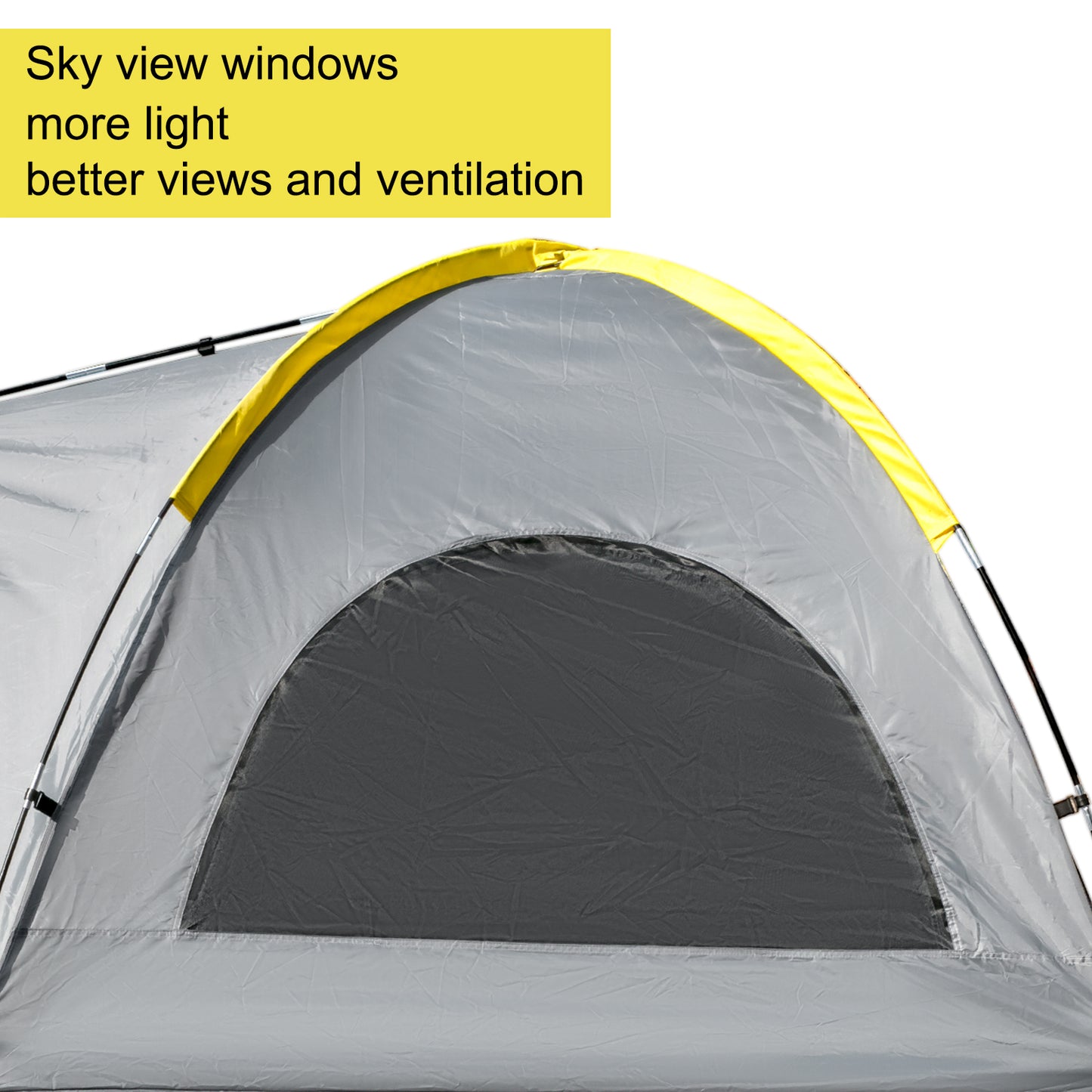 VEVOR 5-8 FT Waterproof Truck Tent Car Accessories Bed for Full / Mid Size Truck 2-Person Sleeping Capacity for Camping Hiking